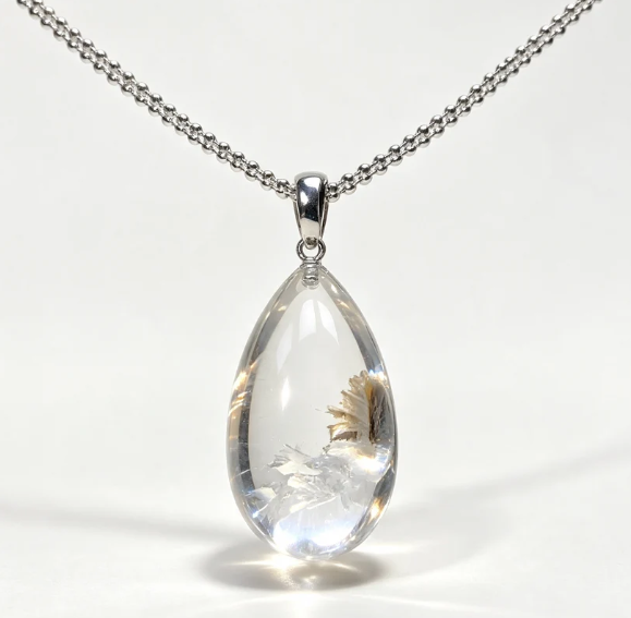 Natural teardrop-shaped white phantom